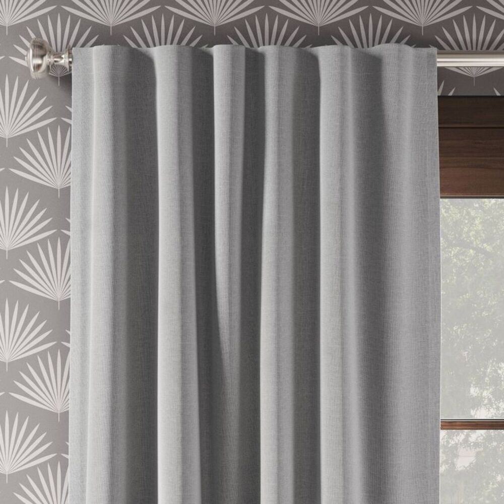 2pk 50"x63" Blackout Aruba Curtain Panels Gray - Threshold